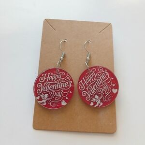 Fashion Jewelry Happy Valentine's Day Dangle Earrings